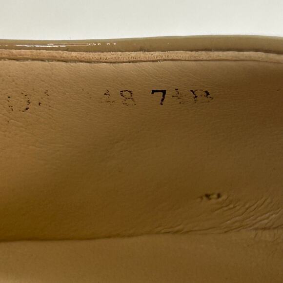 Cole Haan grand os women's tan patent lump pointed toe pumps size 7 1/2 - Picture 6 of 10